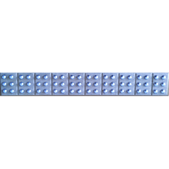 Рядок азбука брайлівський набірний 10 клітинок 1